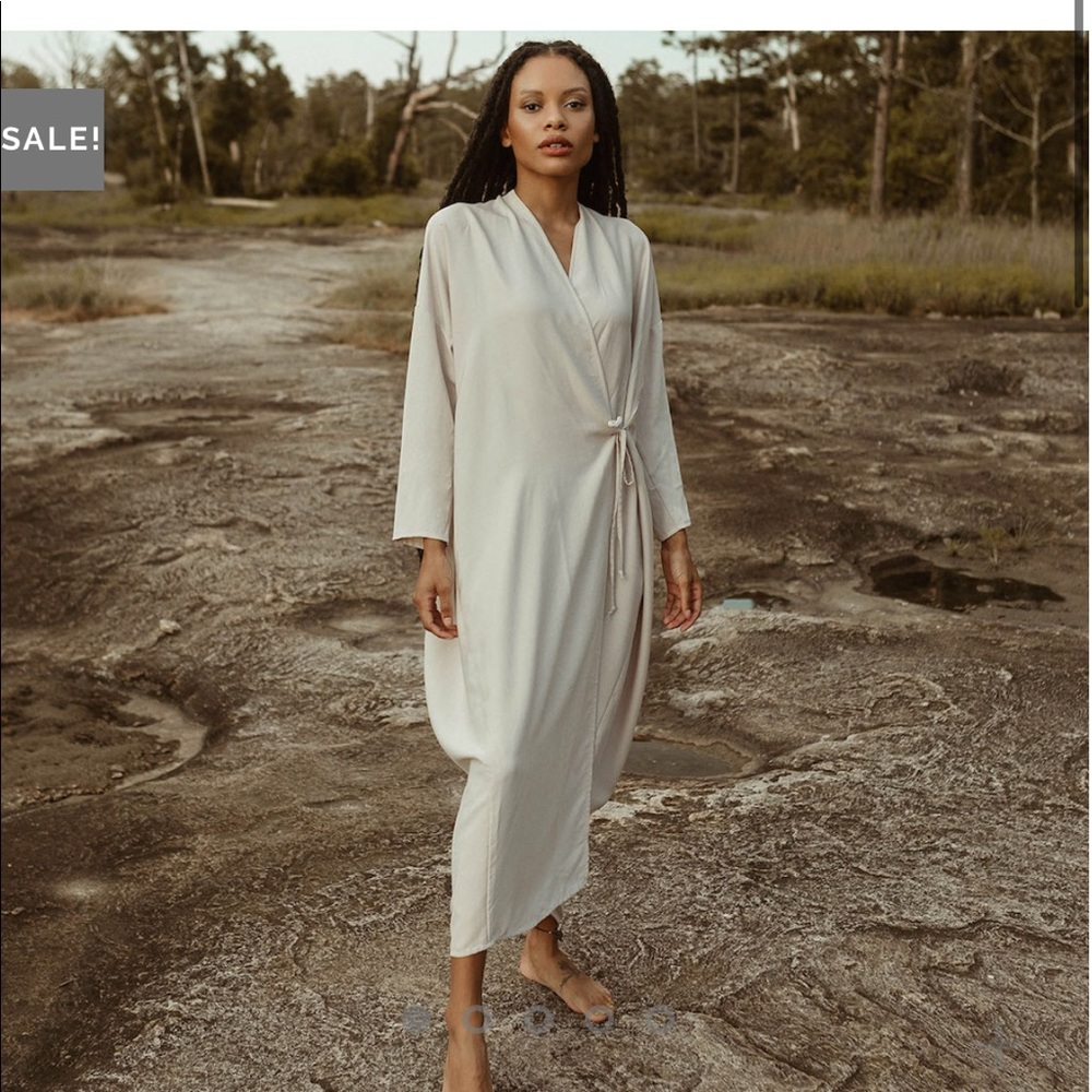 ISO GATHERED WRAP DRESS by Hackwith Design